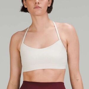 lululemon flow y bra size 6 bone NWOT